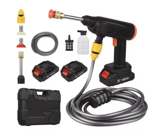 Hidrolavadora Portátil Recargable 20V con Batería y Boquillas Multipropósito